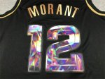 NBA 12 Morant Grizzlies Diamond Edition noir or Maillot